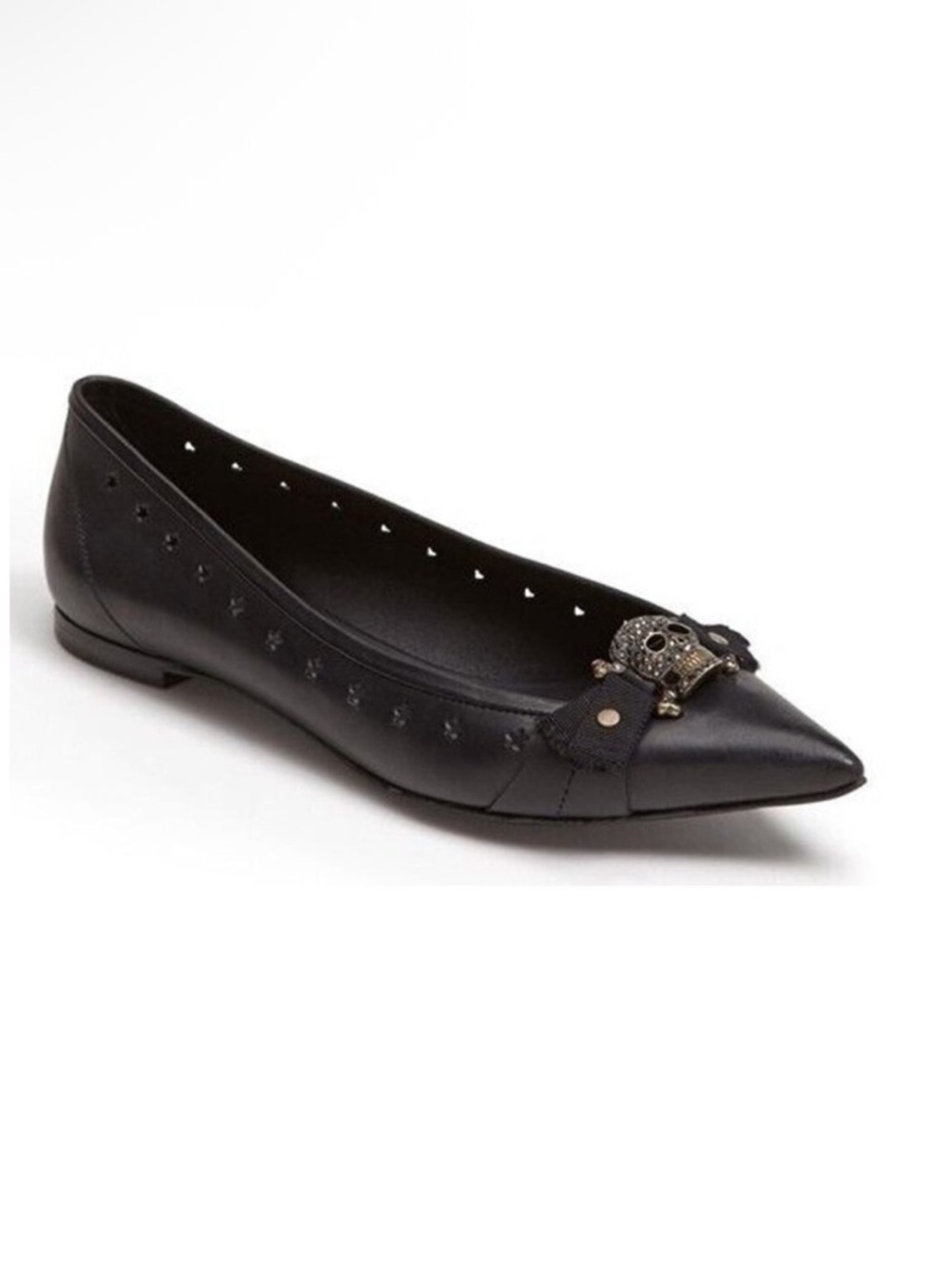 Pedro Garcia Swarovski Skull flats